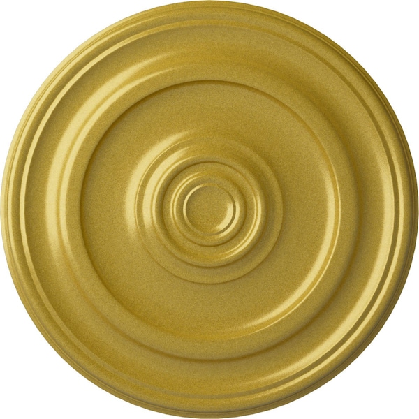 Ekena Millwork Kepler Traditional Ceiling Medallion (For Canopies up to 5 1/4"), 23 5/8"OD x 1 3/4"P, Rich Gold CM24KPRGS - main